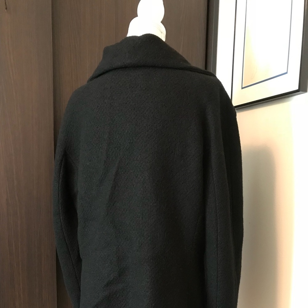 Talbots stylish black wool coat - Picture 4 of 8